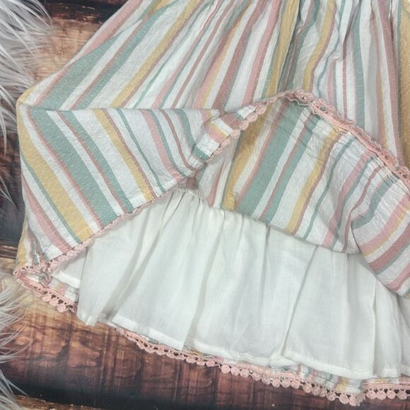 Girls Striped Dress Coastal Bohemian - Picture 6 of 6